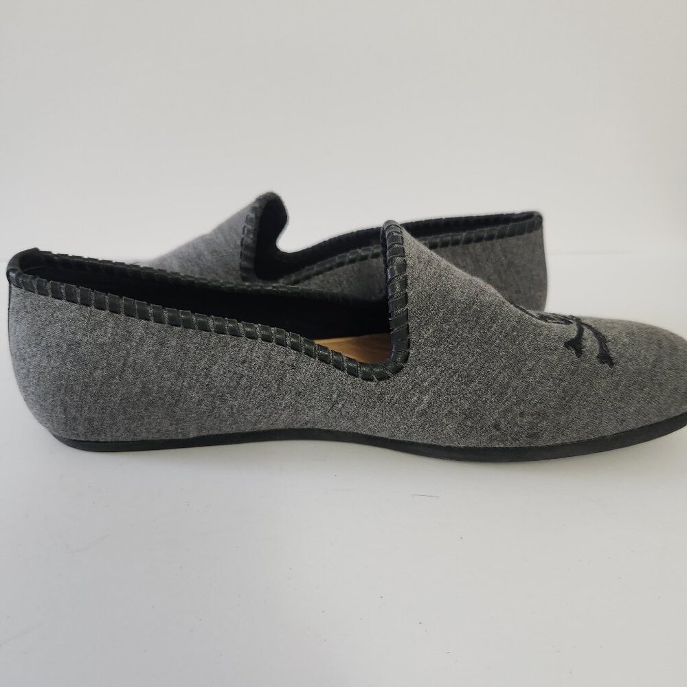 Jack Rogers Roy Skull Crossbones Gray Loafers 9.5 - Picture 6 of 8